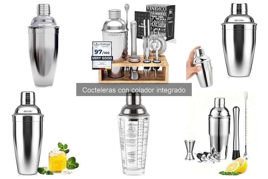 Recetas Fáciles de Cócteles con Coctelera y Colador Integrado