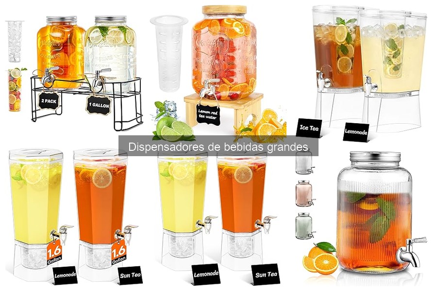 Recetas populares para dispensadores de bebidas grandes