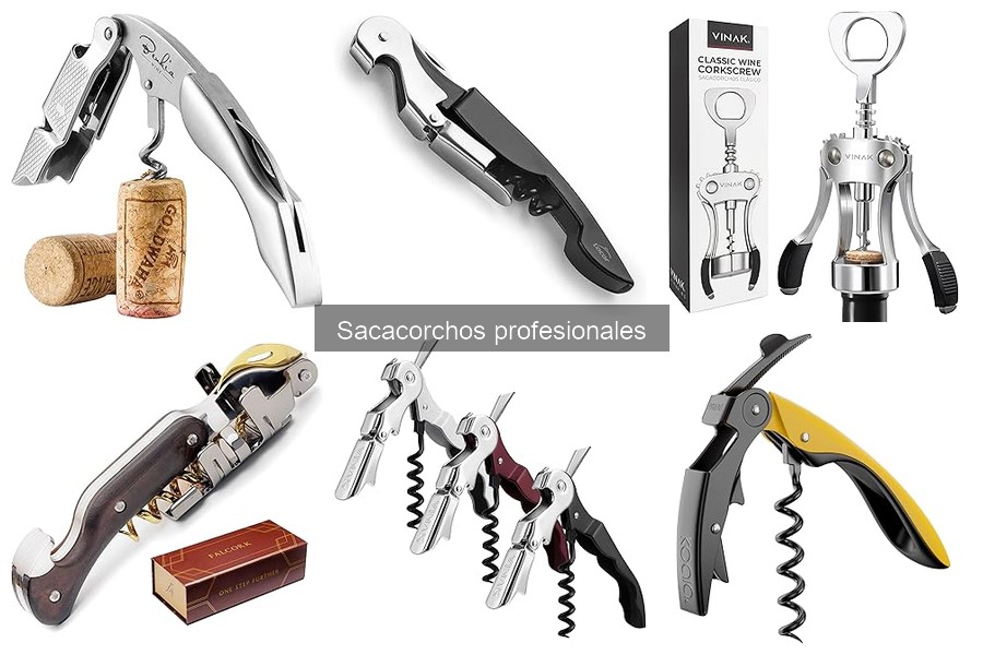 Sacacorchos profesionales ideales para regalar a amantes del vino