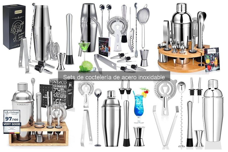Testimonios sobre sets de coctelería de acero inoxidable