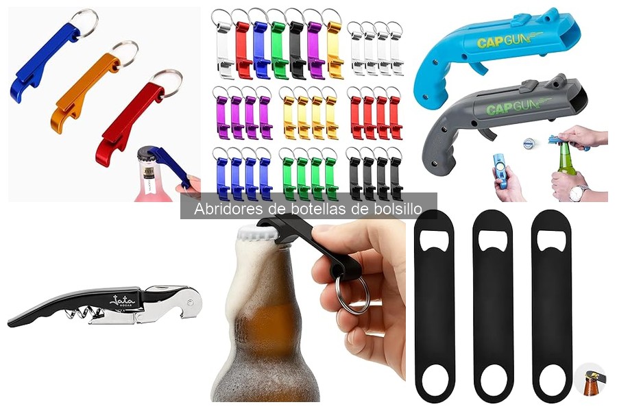 Tipos de abridores de botellas de bolsillo para tu bar en casa