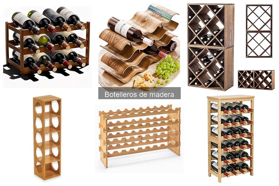 Tipos de botelleros de madera para tu hogar