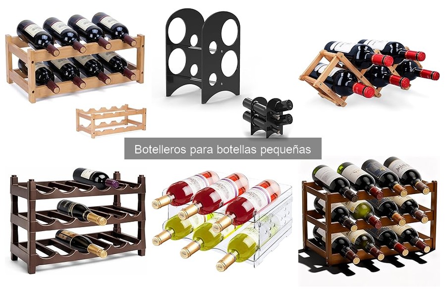Tipos de botelleros para botellas pequeñas: guía completa