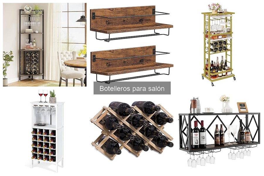Tipos de Botelleros para Salón: Encuentra el Ideal para Ti