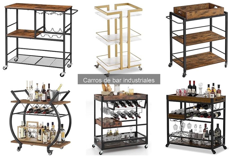 Tipos de carros de bar industriales para tu casa