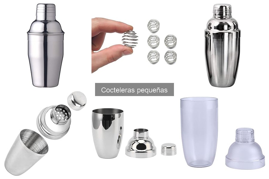 Tipos de cocteleras pequeñas para preparar cócteles en casa