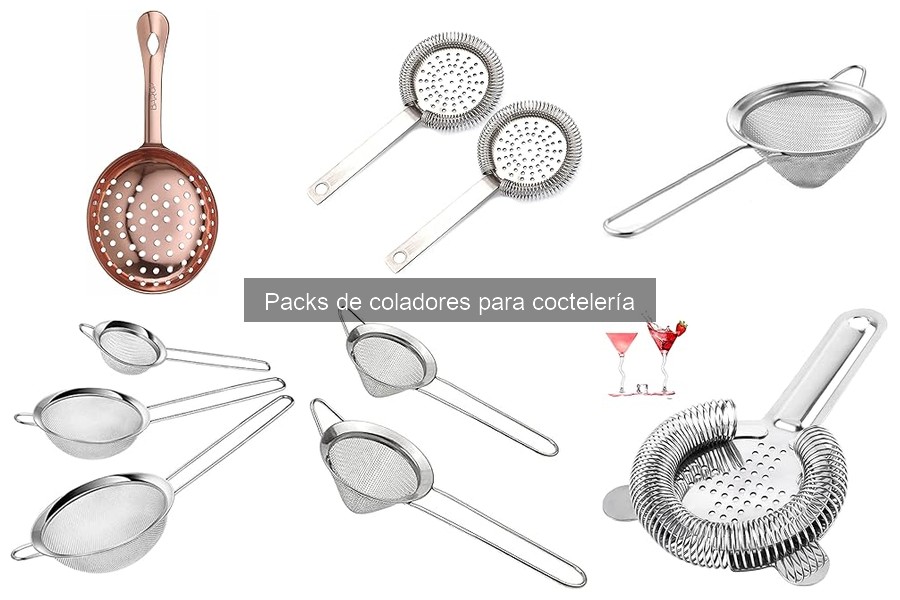 Tipos de coladores de coctelería: Hawthorne, Julep y más