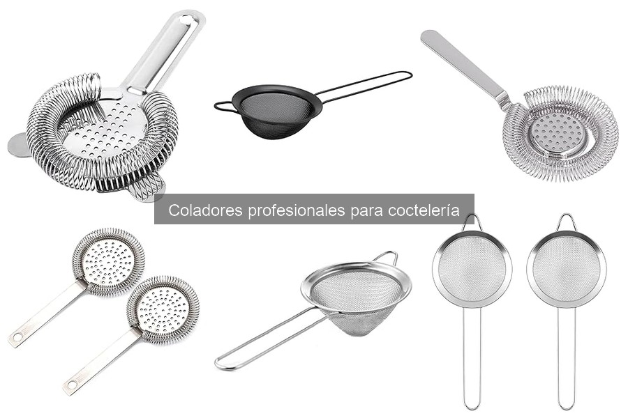 Tipos de coladores de coctelería y sus usos esenciales