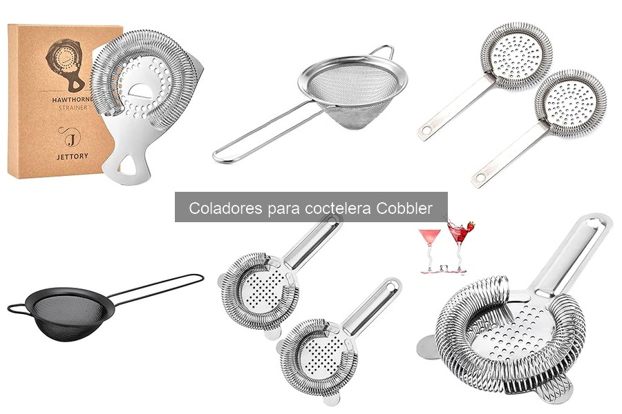 Tipos de coladores para coctelera Cobbler: Guía completa