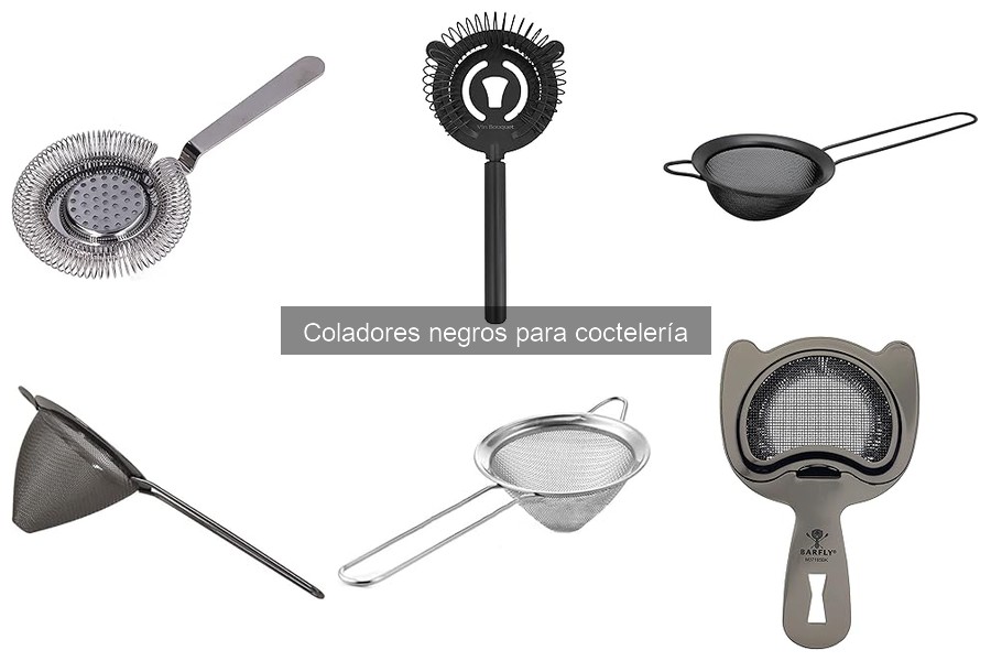 Tipos de coladores para cócteles: ¡Conoce el colador negro!