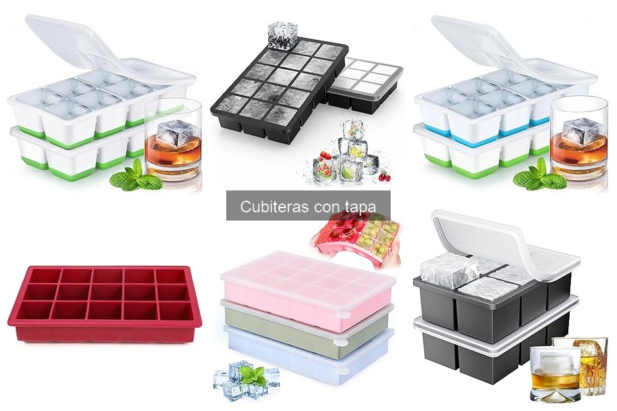 Tipos de cubiteras con tapa para hacer hielo en casa