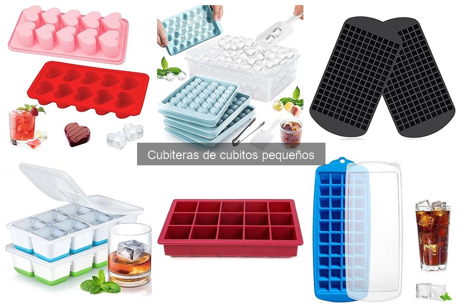 Tipos de cubiteras de cubitos pequeños para hogar y bar