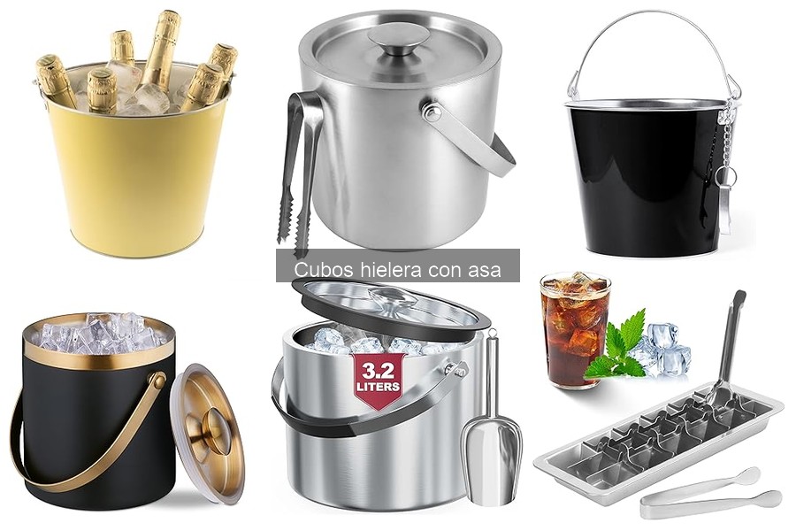 Tipos de cubos hielera con asa: Guía completa para elegir
