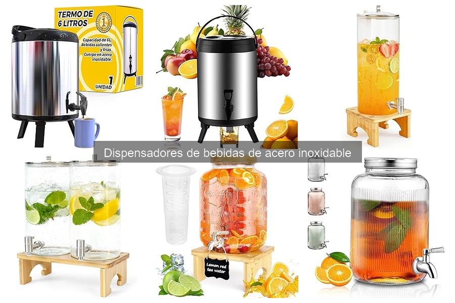 Tipos de dispensadores de bebidas de acero inoxidable