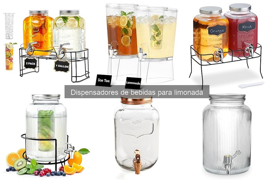 Tipos de dispensadores de bebidas para limonada: ¡descubre el mejor!