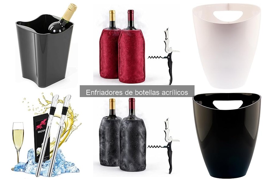 Tipos de enfriadores de botellas acrílicos: guía completa