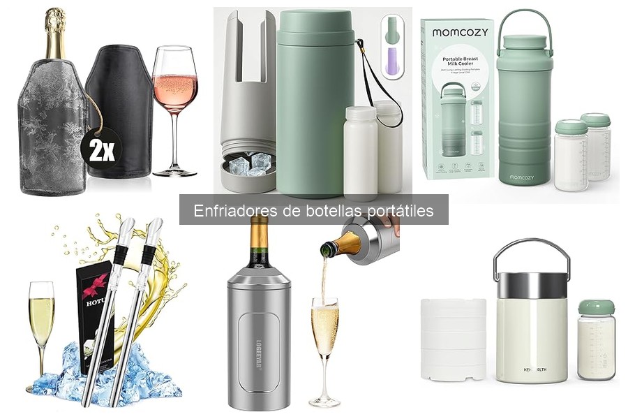 Tipos de enfriadores de botellas portátiles para tus bebidas