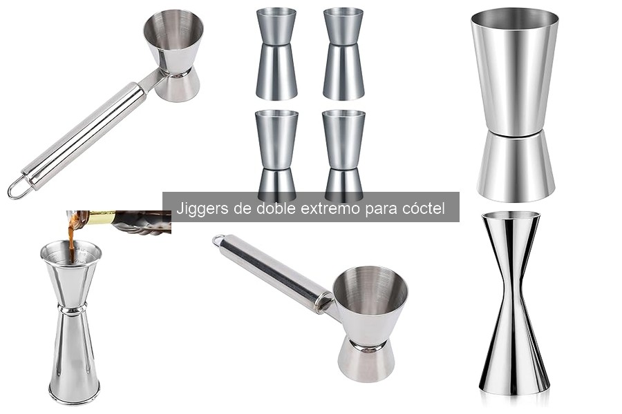 Tipos de jiggers de doble extremo para cócteles en casa