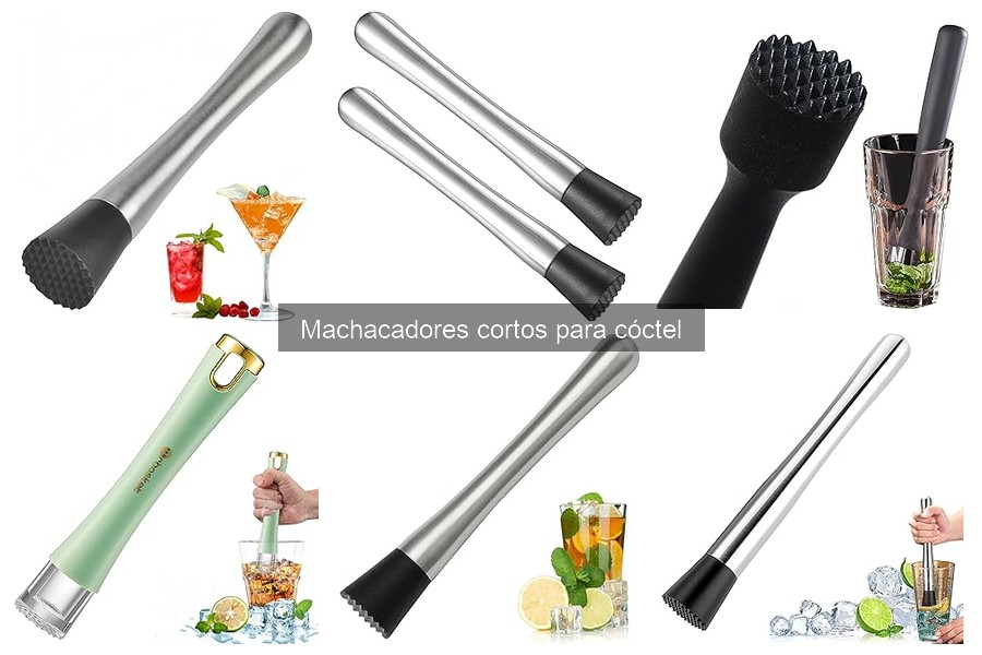 Tipos de machacadores cortos para cócteles: ¡Descubre el adecuado!