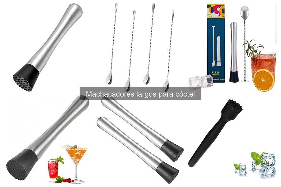 ** Tipos de machacadores largos para cócteles: Guía completa