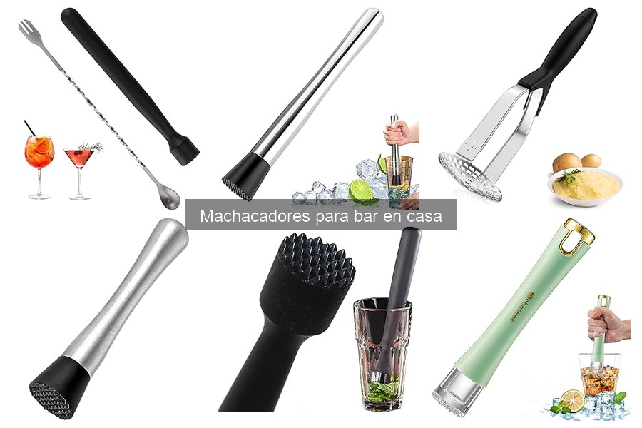 Tipos de machacadores para bar en casa y sus características