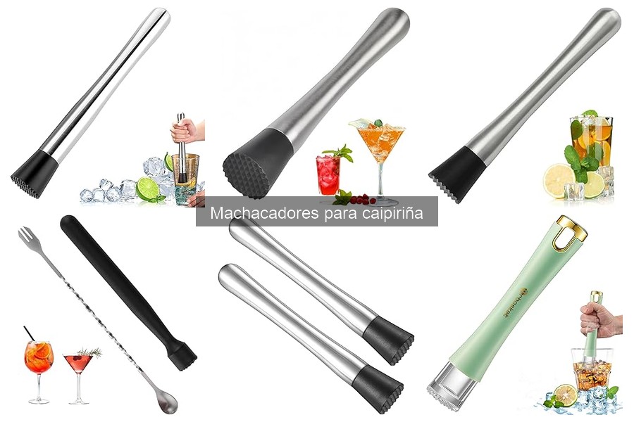 Tipos de machacadores para caipiriña: ventajas y desventajas