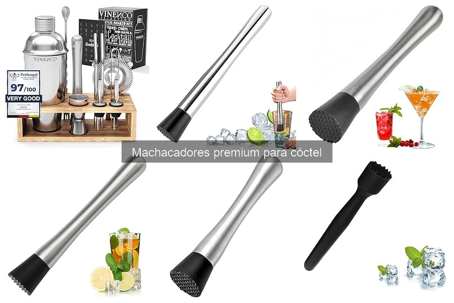 Tipos de machacadores premium para cócteles: ¿cuál elegir?