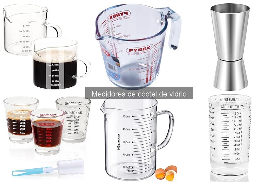 Tipos de medidores de cóctel de vidrio: guía completa