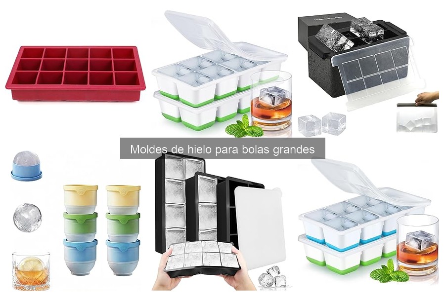 Tipos de moldes de hielo para bolas grandes: Guía de compra