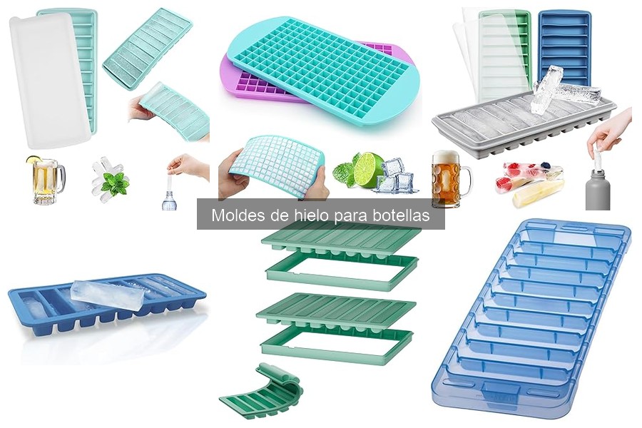 Tipos de moldes de hielo para botellas y sus características