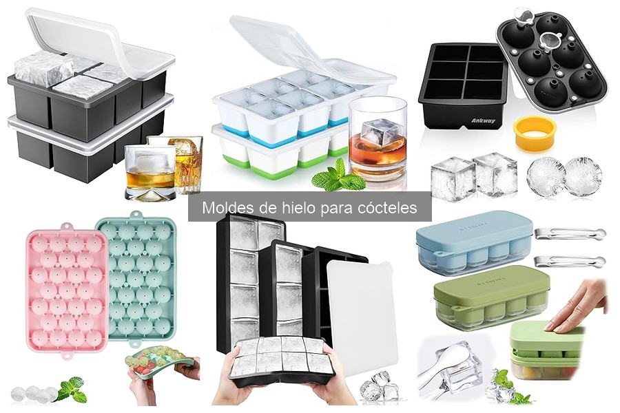 Tipos de moldes de hielo para cócteles: guías y comparativas