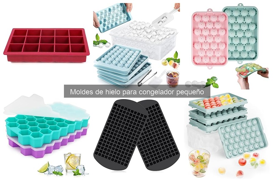 Tipos de moldes de hielo para congelador pequeño