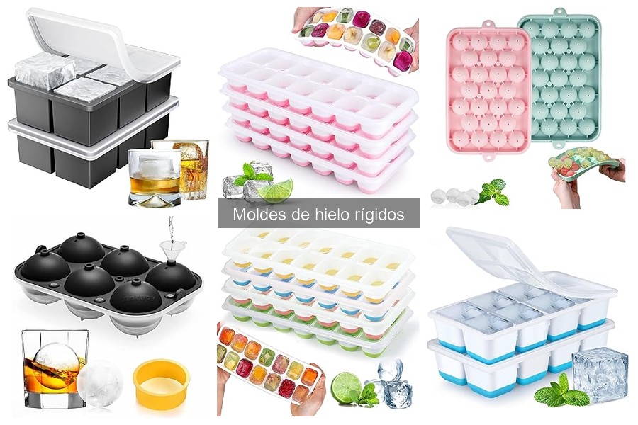 Tipos de moldes de hielo rígidos para tu bar en casa