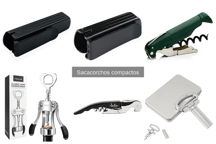 Tipos de sacacorchos compactos: manuales y eléctricos