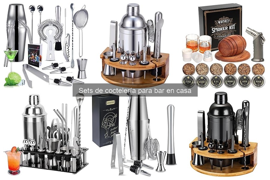 Tipos de sets de coctelería para tu bar en casa