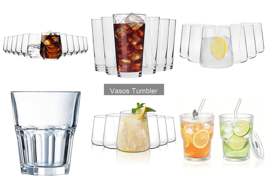 Tipos de vasos tumbler: diferencias y características