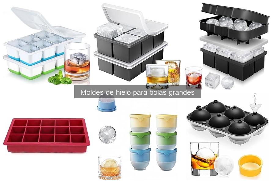 Usos creativos de moldes de hielo para bolas grandes