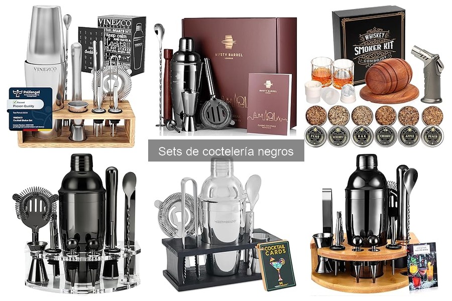 Ventajas de los sets de coctelería negros para tu bar en casa