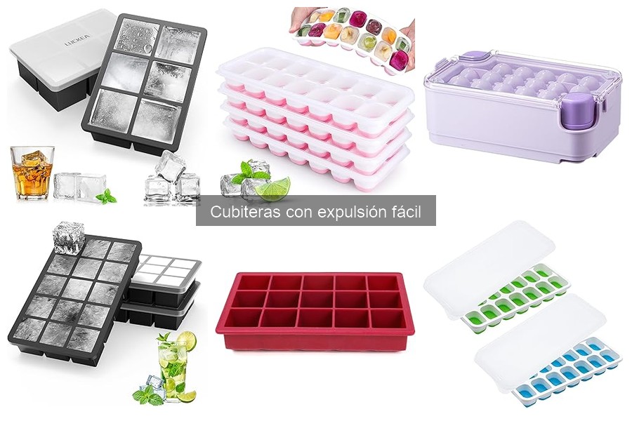 Ventajas de usar cubiteras con expulsión fácil en casa