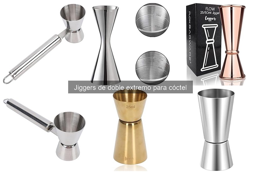 Ventajas de usar jiggers de doble extremo en cócteles