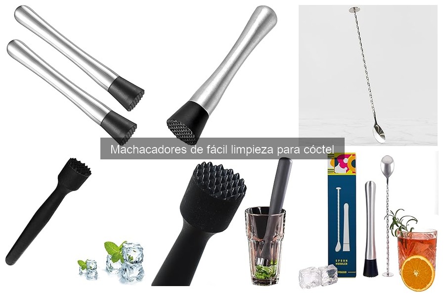 Ventajas de usar un machacador de fácil limpieza en cócteles
