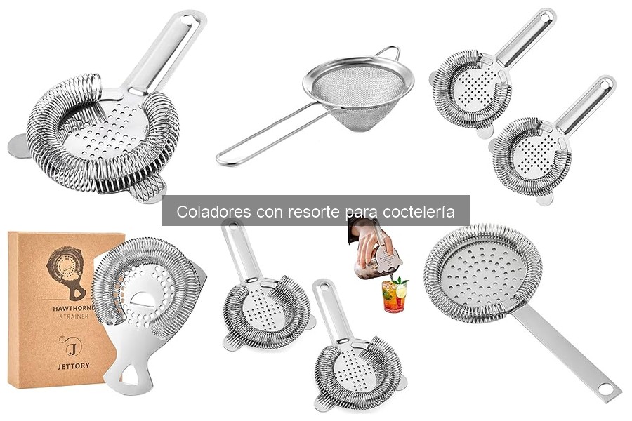 Ventajas del colador con resorte en coctelería